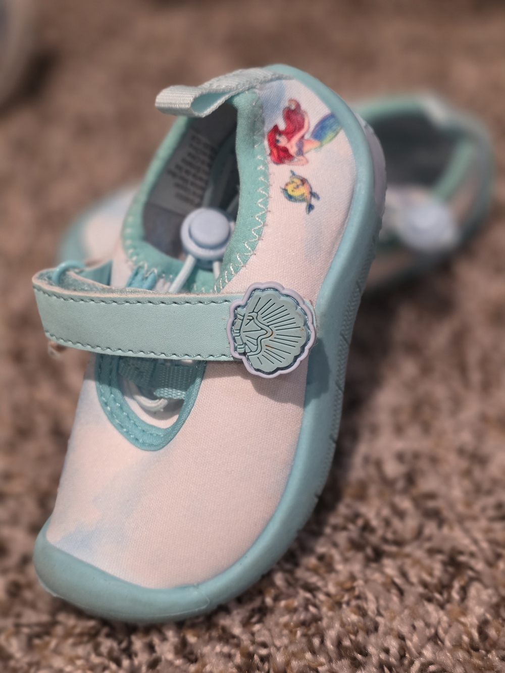 Girls Light Blue Mermaid Mary Jane Water Shoes